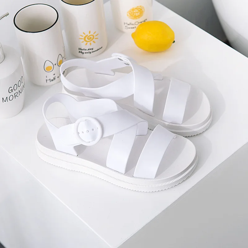 jelly bind Pure color contracted plastic sandals | Обувь