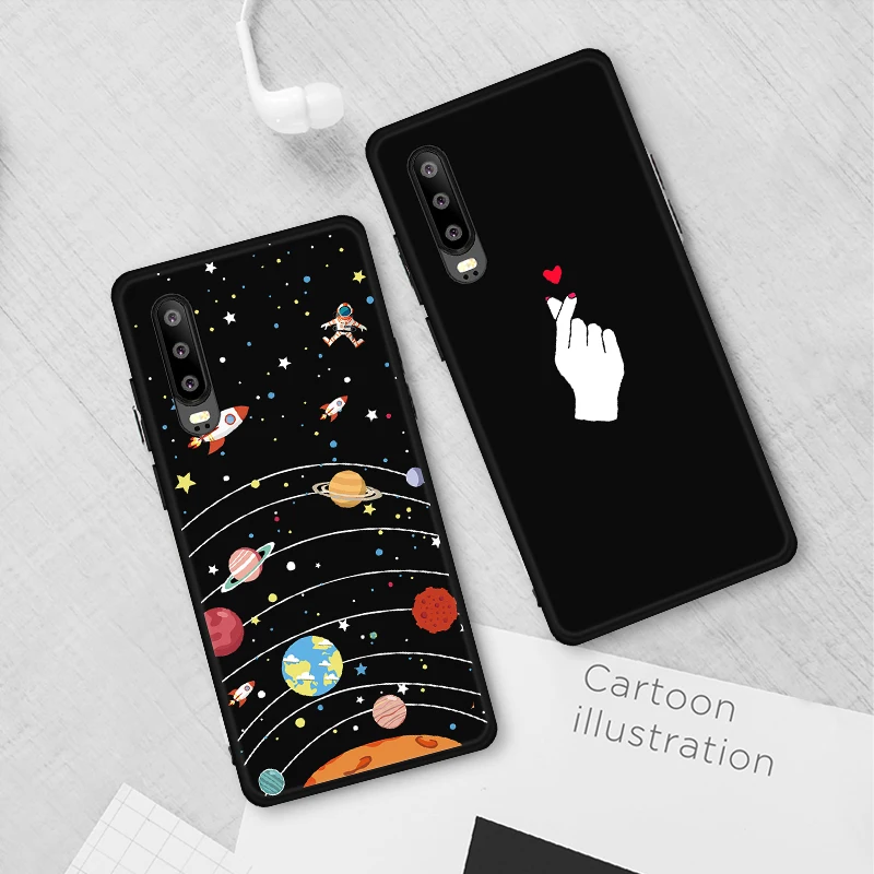 Матовый ТПУ чехол для телефона queen с рисунком для huawei Y9 Y6 Y7 Y5 Pro Prime Enjoy 9 Space Planet Capas