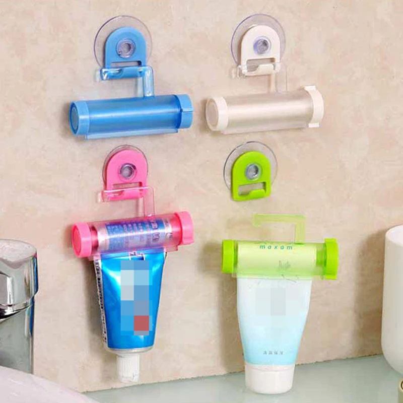 5 цветов пластиковая роликовая трубка соковыжималка Полезная Зубная паста Легкий дозатор держатель для ванной зубной пасты аксессуары для ванной комнаты FA2198