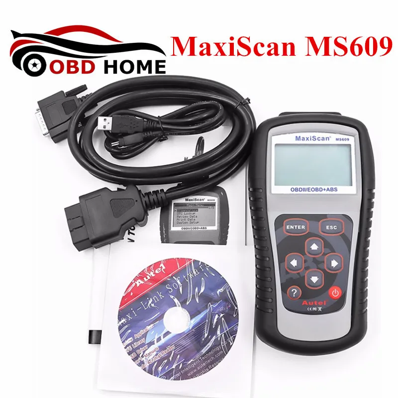 

MaxiScan MS609 OBDII/EOBD Scanner Tool Diagnosis For ABS Code MS 609 Support Multi-brand car
