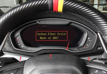 

Lapetus Center Console Dashboard Instrument Panel Accessories Cover Trim Matte Carbon Fiber Look Fit For Audi Q5 2018 - 2020 ABS