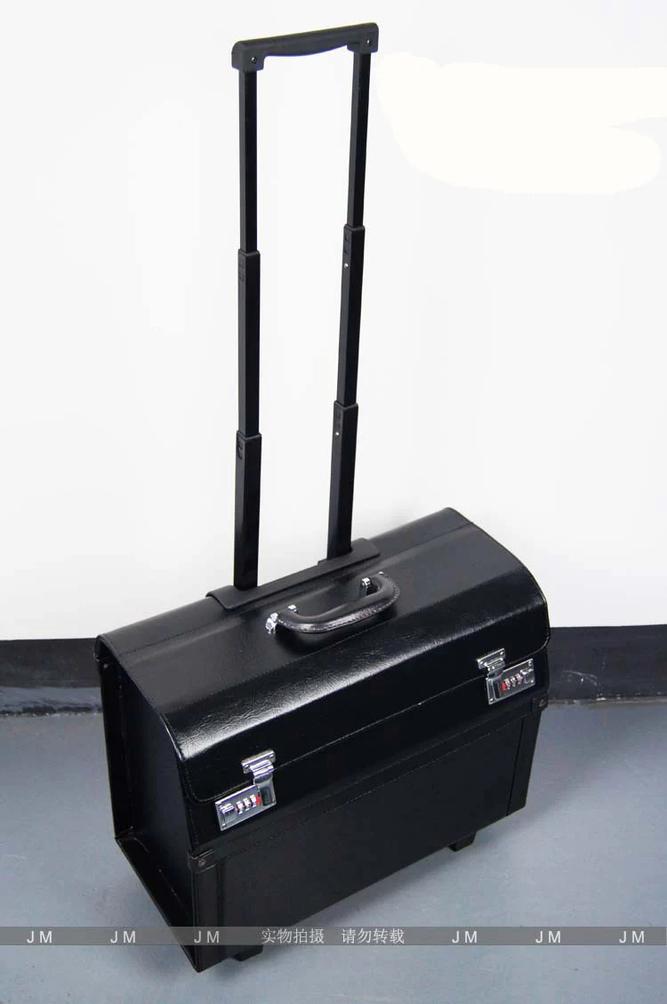 LeTrend, черный чехол для чемодана на колесиках из искусственной кожи, 18 дюймов, женский косметический Чехол, дорожные сумки для волос, специальный набор инструментов