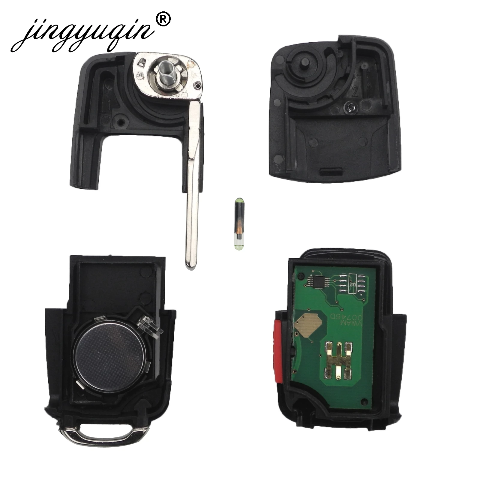 Пульт дистанционного управления jingyuqin 1J0959753AM для VW Beetle Golf Passat Jetta 315 МГц ID48 1J0 959 753 AM