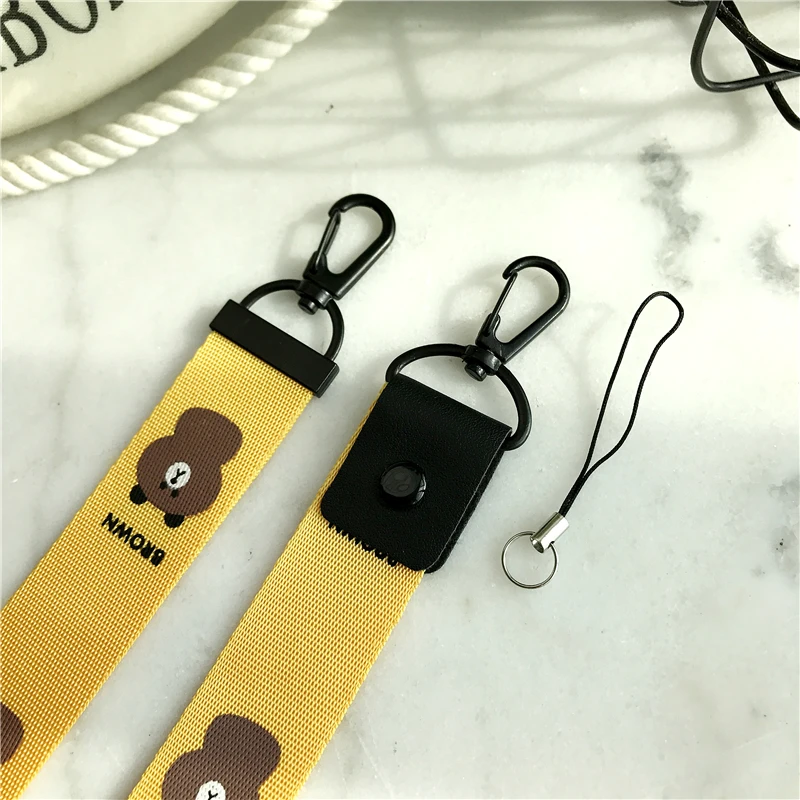 أزياء الماركات مفاتيح id الرقبة الشريط الحبل ل بطاقة جيم الهاتف المحمول الأشرطة usb شارة حامل diy هانغ حبل الكرتون الحبل
