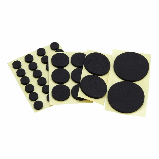 black Round single sided Foam Pad Strong Adhesive Force Acrylic Foam