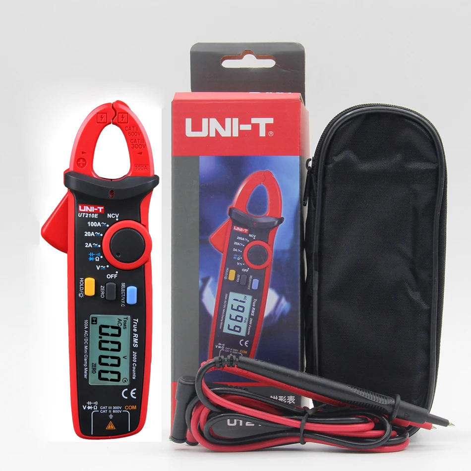 UNI T UT210A UT210B UT210C UT210D UT210E Mini 100A Digital Clamp ...