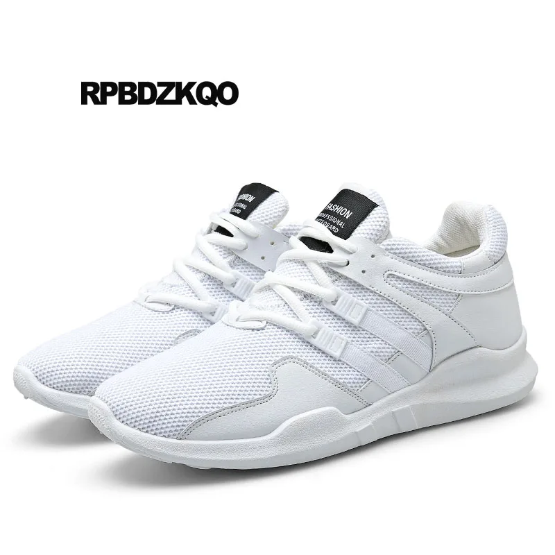 

Trainers Summer Breathable Mesh Casual Shoes Sneakers Rubber 2018 Designer Lace Up Comfort Men White Lightweight Creepers