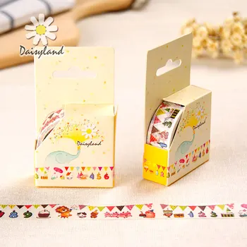 

1 x Happy birthday 1.5 cm X 5 m Kawaii washi tape children like DIY Diary decoration masking tape stationery scrapbooking tools
