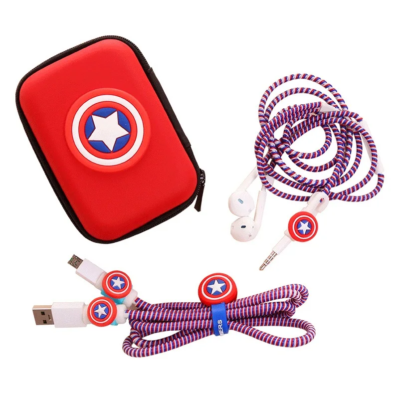 

For Samsung Android Phone USB Cable Protector Earphone Cable Winder TPU Spiral Cord Protector with stickers Data Line Protection