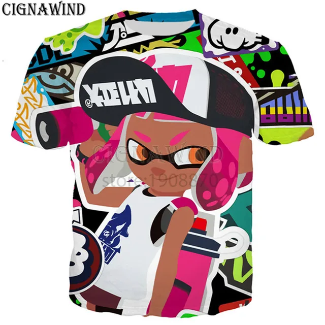 New arrival funny hoodie men/women game Splatoon 3D printed hoodies