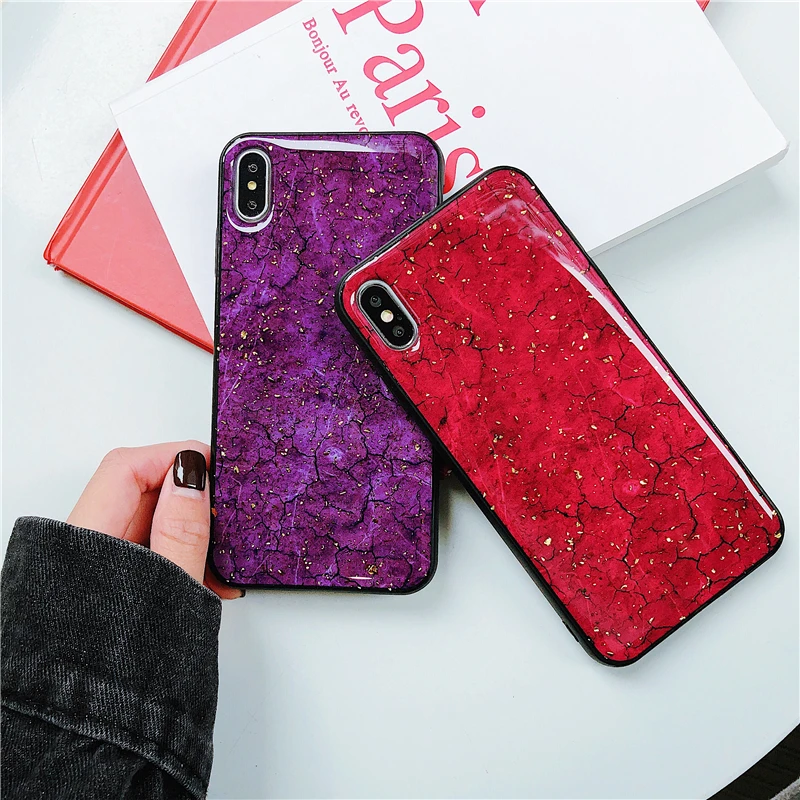 

Bling Glitter Marble Phone Case For Xiaomi Mi 5X 6X Mix 2 2S Gold Foil Silicon Back Cover For Xiomi 8 SE Note 3 A1 A2 Case Coque