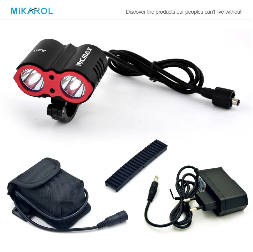 Super Bright 5000 Lumen Rechargeable LED Bike Headlight XM U2 LED