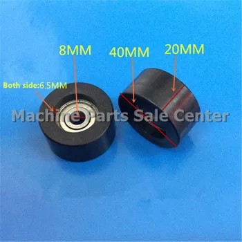 

SWMAKER 8*40*20mm F type plastic nylon package pulley with bearing 608 Polyurethane for 3D printer flat Flat roller wheel