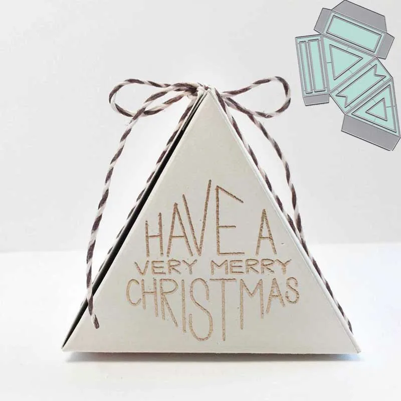

Triangle Box Frame Metal Cutting Dies Stencil for DIY Scrapbook Album Embossing Paper Cards Decoration Crafts Die Cut Template