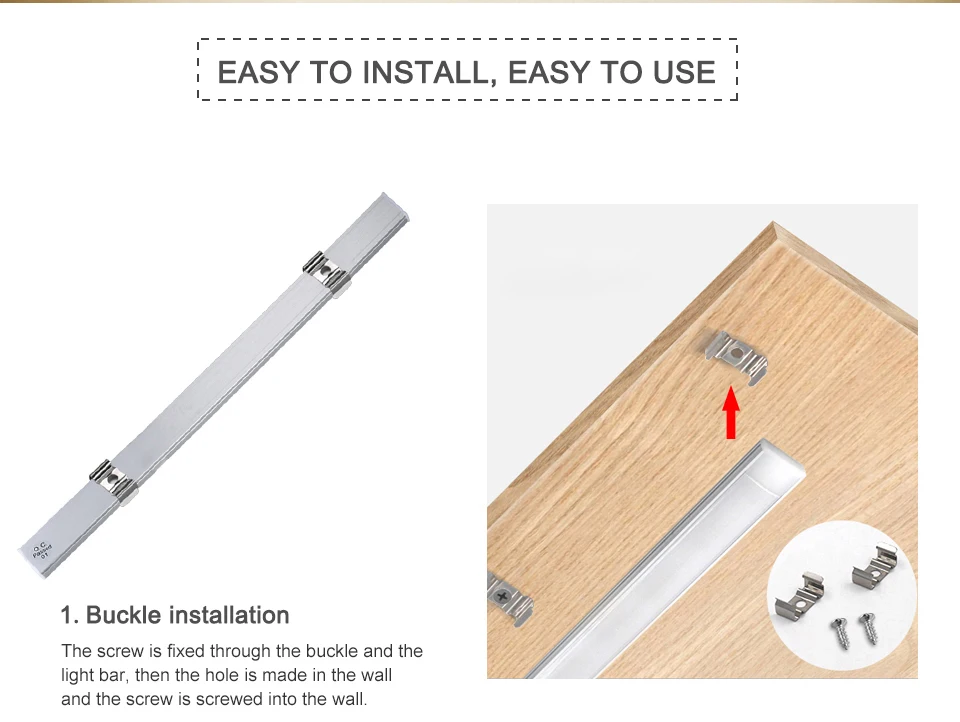 Hand Sweep Switch LED Under Cabinet Kitchen Light Bedroom Wardrobe Closet Night Lights (5)