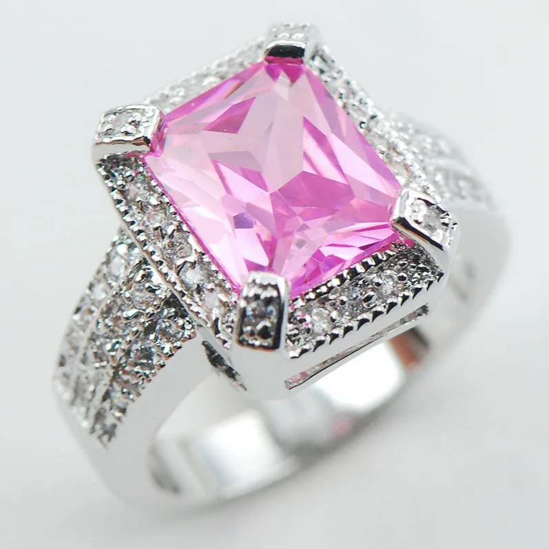 Buy Pink Crystal Zircon Fashion 925 Sterling Silver