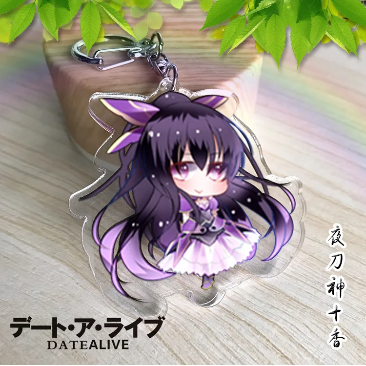 Аниме Yatogami Tohka акриловый брелок с подвеской для косплея окружающие брелки