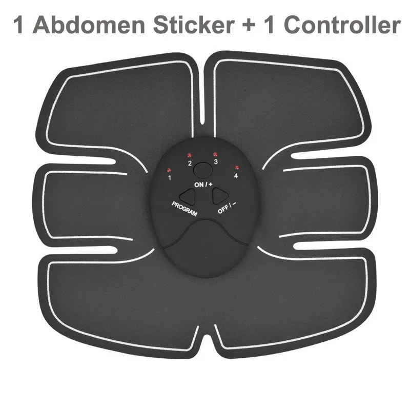 Wireless Muscle Stimulator Smart Fitness Abdominal Training Device Electric Weight Loss Stickers Body Slimming Belt Unisex - Цвет: Abdominal Set