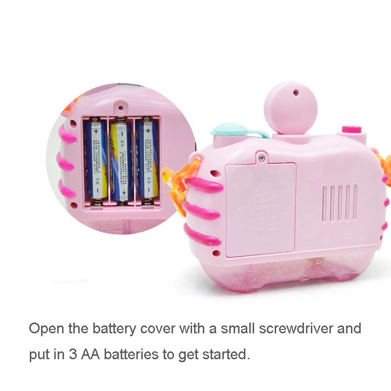 Funny Electric Magic Bubble Blower Machine Cartoon Camera Automatic Bubble Maker With Light Music For Child Kids Outdoor Toys  (8)