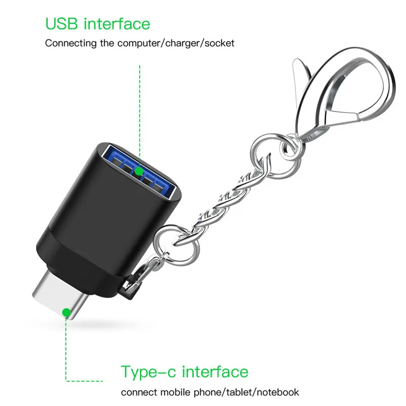 Адаптер type C-USB 3,0 USB C type-C OTG кабель для синхронизации данных для Xiaomi huawei samsung мышь клавиатура USB диск флэш