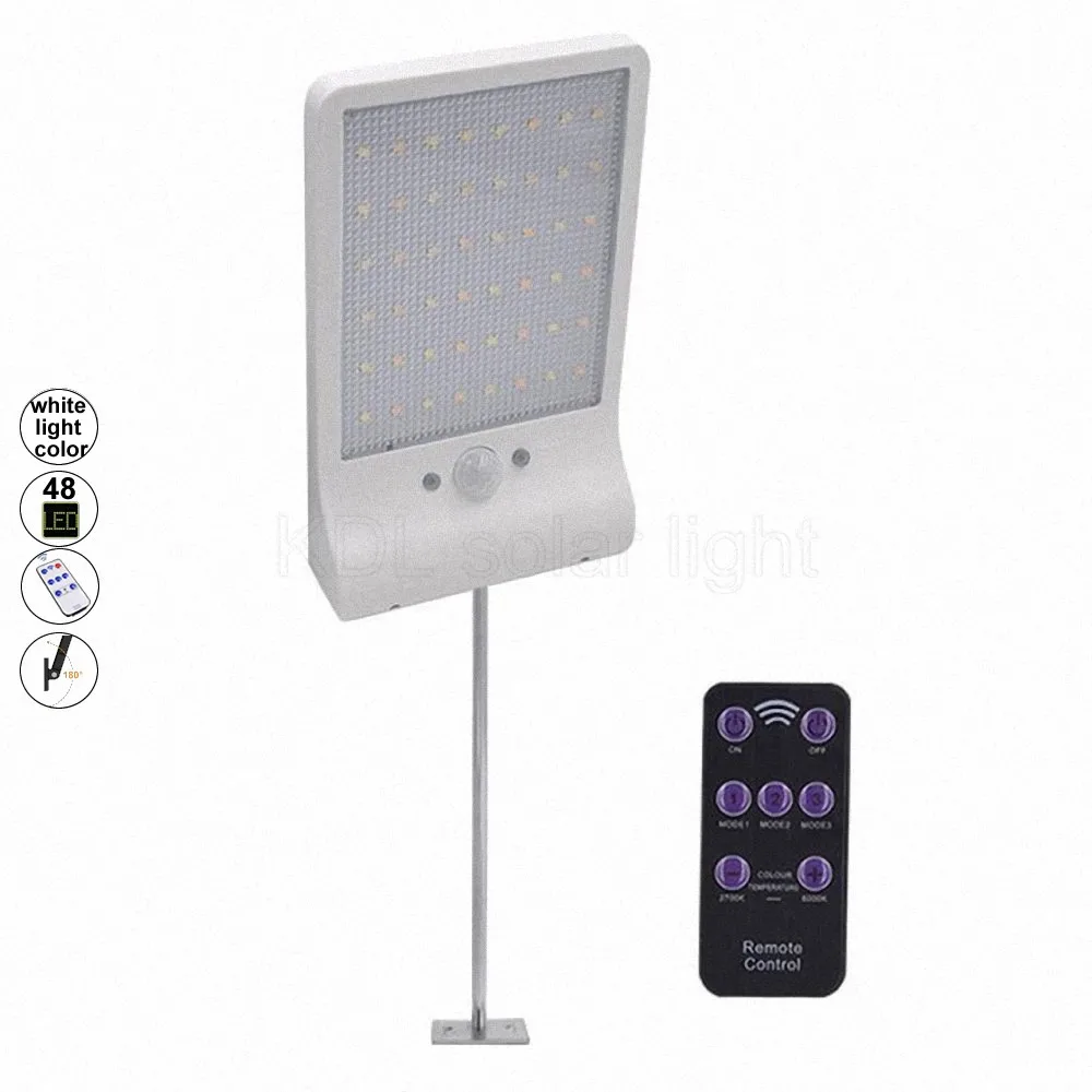 

48 LED Solar Light Ultra th Wireless PIR Motion Sensor Lamp Ip65 Waterproof Outdoor Lightg Lights Garden Wall li La