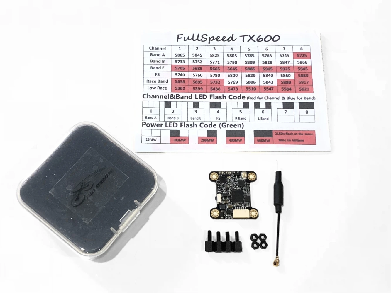 JMT TX600 20 mW-600 mW переключаемый 48CH 5,8G FPV VTX видео передатчик Модуль OSD управление для радиоуправляемого дрона