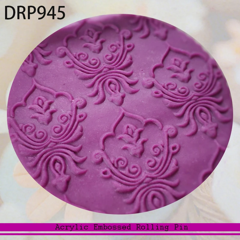 

Non-stick Fondant Sugar Craft Cake Baking Decorating Pastry Floral Rolling Pin Kitchen Tool