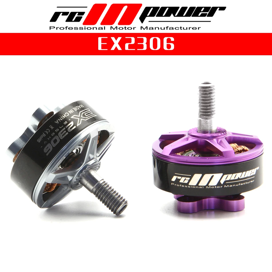 

2PCS RCINPOWER EX2306 2550KV 2750KV 3-5S CW Thread Brushless Motor for RC Drone FPV Racing Spare Part Replacement Accs