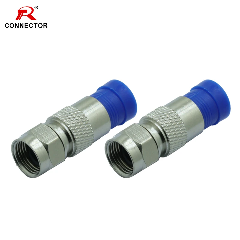 

1pc F Type RG6 Connector, Compression Coaxial F type RG6 Socket