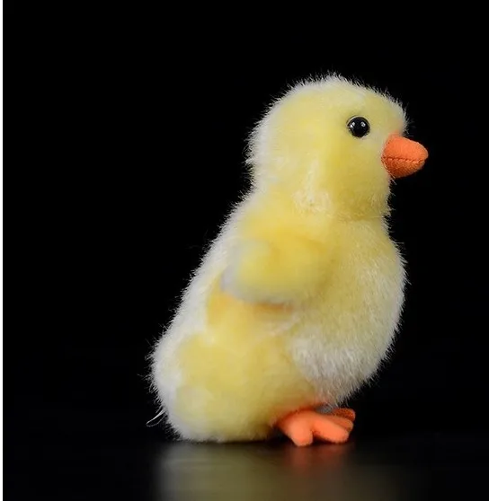 

Free shipping 12cm mini yellow chicken stuffed plush toy animal dolls toys for children birthday chrismas gift