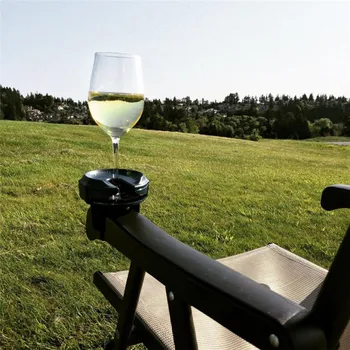 

New outdoor portable wine glass holder with fixed belt household with suction cup wine accessories