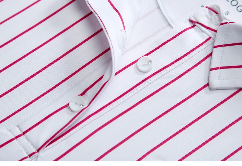 Поло Гольф женские рубашки-топы и блузки летняя новая одежда для гольфа футболка с короткими рукавами полосатая футболка дышащая