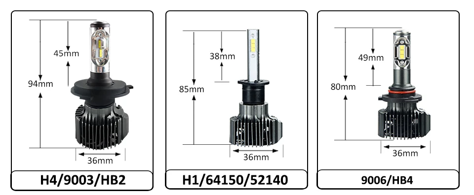 Avacom V2 серии H1 H3 12000lm светодиодный фар автомобиля лампы HB3 HB4 H11 H8 HIR2 H27 12V 72W фары для 6500K 24V светодиодный H4 H7 Canbus светодиодный авто лампы