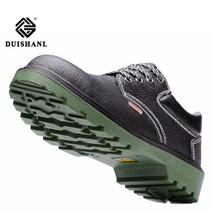 

men's steel toe cap leather anti-smashing puncture breathable deodorant high help plus velvet safety work cotton shoes