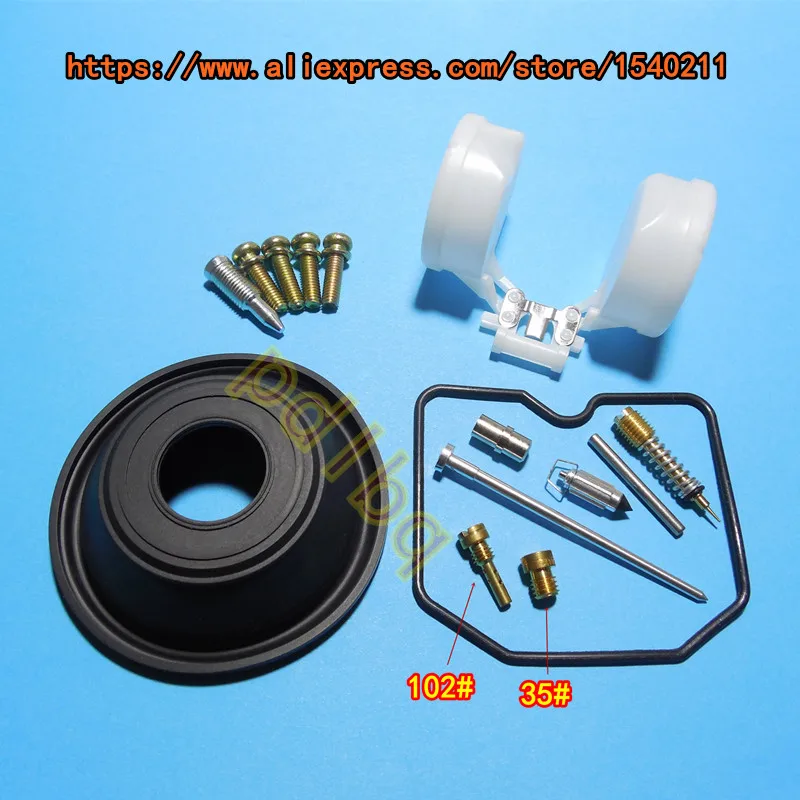 

(1 set $ 12.5) 1989-97 year Kawasaki ZRX400/ZRX-II ZR400C/E/F Keihin carburetor repair kit Configure vacuum diaphragm and float