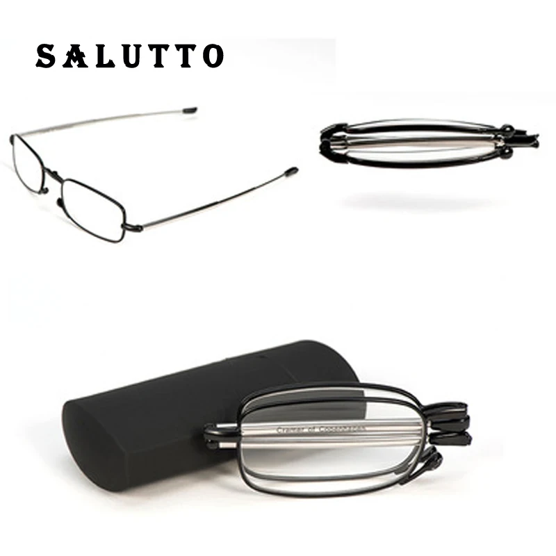 Men's Business Folding Anti Fatigue Reading Glasses High Grade Foldable
