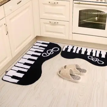 

Piano Keys 3D Cartoon Doormat Living Room Carpet Kitchen Rugs Bath Mats Outdoor Children Kids Bedroom Carpet Home Use