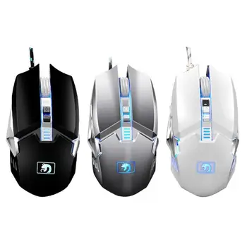 

M312 7 Keys USB Wired Games Mouses LED Lighting Programmable Gaming Mouse 4 Gears 2400DPI Adjustable Mechanical E-Sports Mice