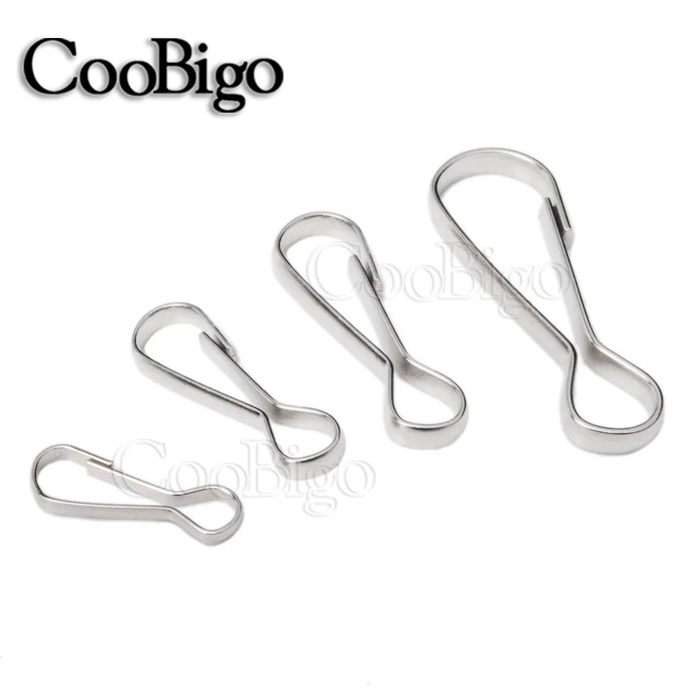 

500pcs Multi Size Metal Purse Zipper Pulls Snap Spring Hooks Paracord Lanyards Lariat Phone Card ID Badge Holder