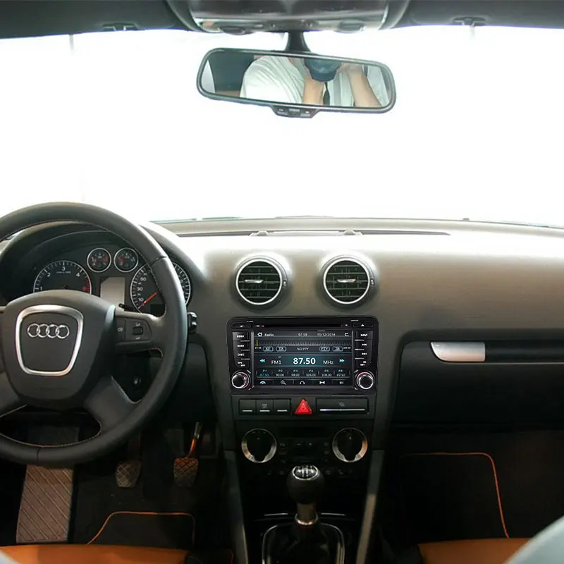 2 Din Автомобильный мультимедийный плеер Авто для Audi A3 8P S3 RS3 Sportback 2003 2004 2005 2006 2007 2008 2009 2010 2011DVD навигации