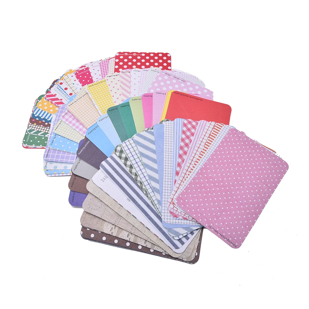 27 PCS Scrapbooking Masking Tape Craft Stickers Pack Decorative Labelling Art Adhesives