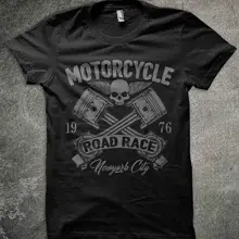 Новая летняя крутая футболка велосипеды гараж Чоппер мото Herren Schirt Hemd/Байкер Мотоцикл Топ