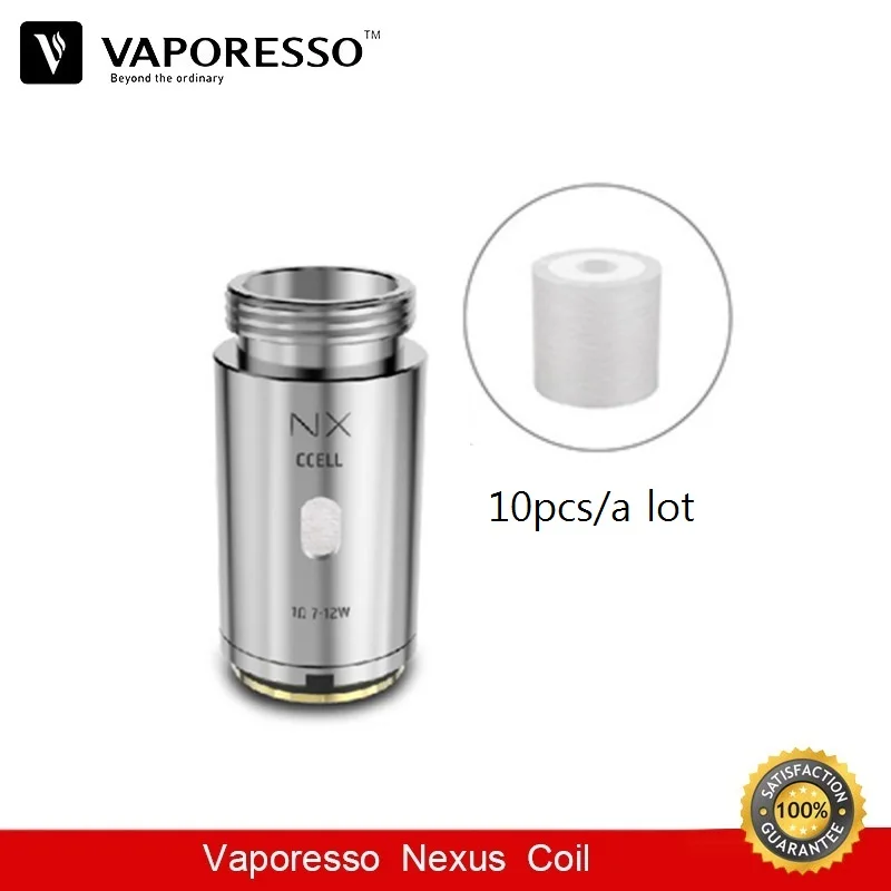 10 шт. vaporesso Nexus Замена катушки Ccell SS316 традиционных ЧЕЕ Клэптон Core Vape электронная