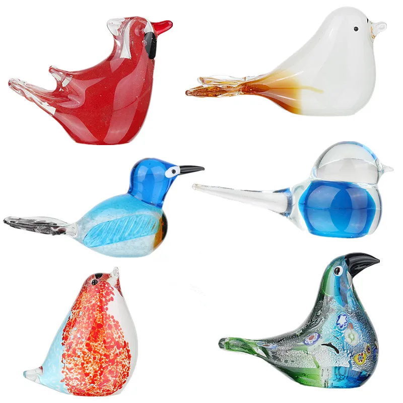 H D 8 Style Modern Bird Figurine Unique Xmas Gift Gl Home Decor Product