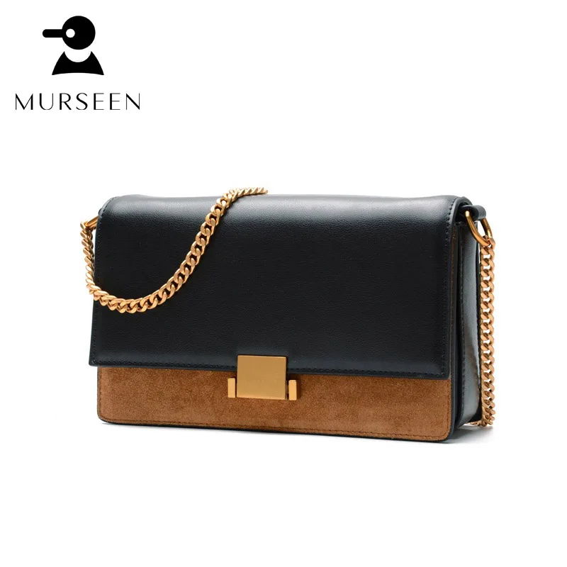 

Women Genuine Leather Messenger Bags Luxury Designer Small Shoulder Cross Body Bag Solid High Quality Cowhide Handbags Black S-X