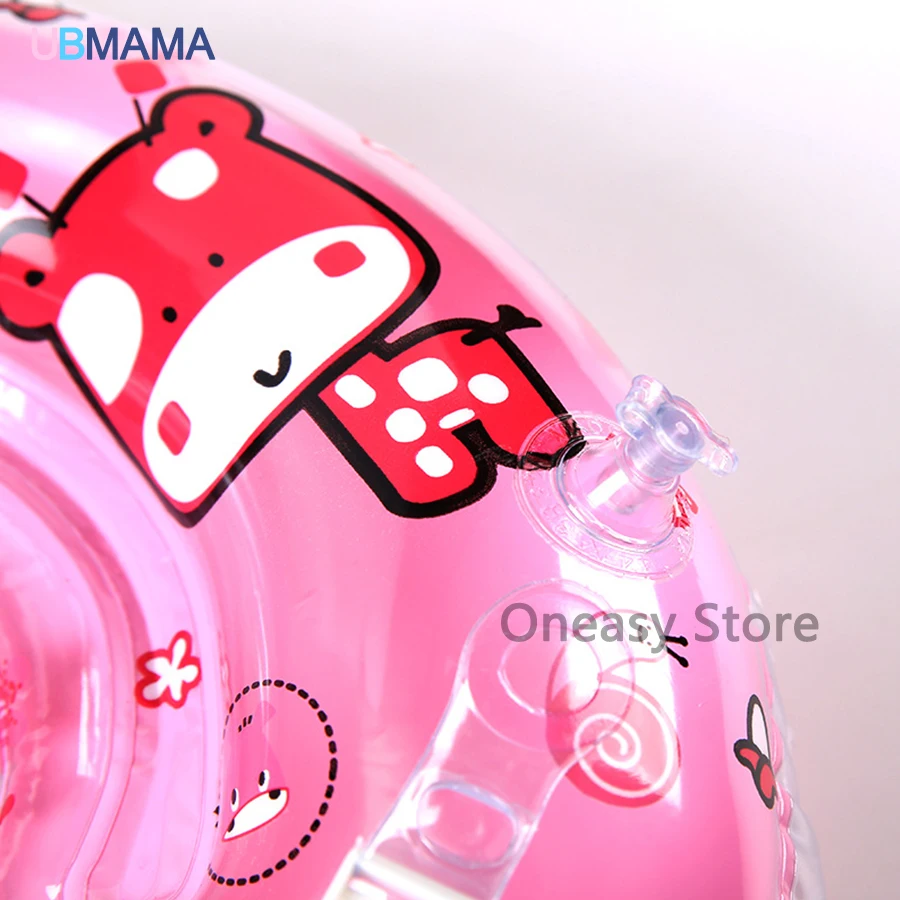 Baby inflatable neck float adjustable double protection swimming laps newborn baby neck float lifebuoy swimming pool accessories