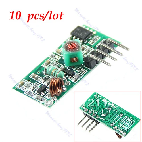 

Transmitter Module And Receiver Link Kit For Arduino/ARM/MCU WL433Mhz RF New