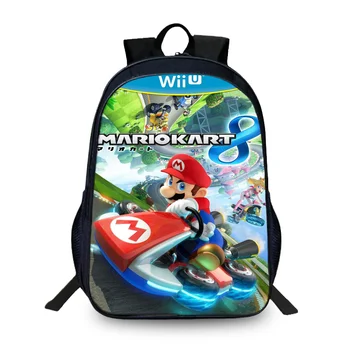 

BAOBEIKU New Arrival 3D Backpacks Super Mario Cartoon Cool Fashion Children SchoolBags For Girls Boys Men Book Bag Kids Bags