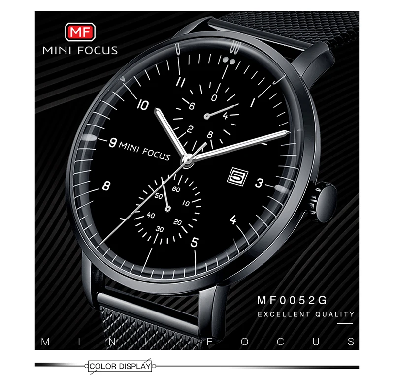 relogio masculino Mens Watches Top Brand Luxury MINI FOCUS Quartz Men's Watch  Business Rose Gold Fashion Male Clock Men 2019 (1)