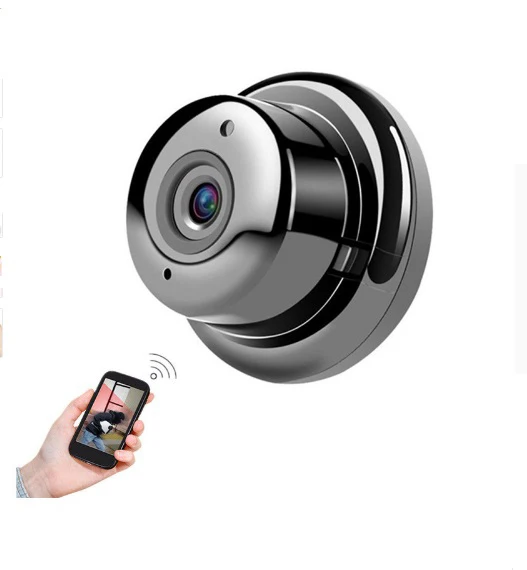 

mini camera 180 degrees without dead ends monitoring wireless wifi VR panoramic camera infrared night version of motion detec
